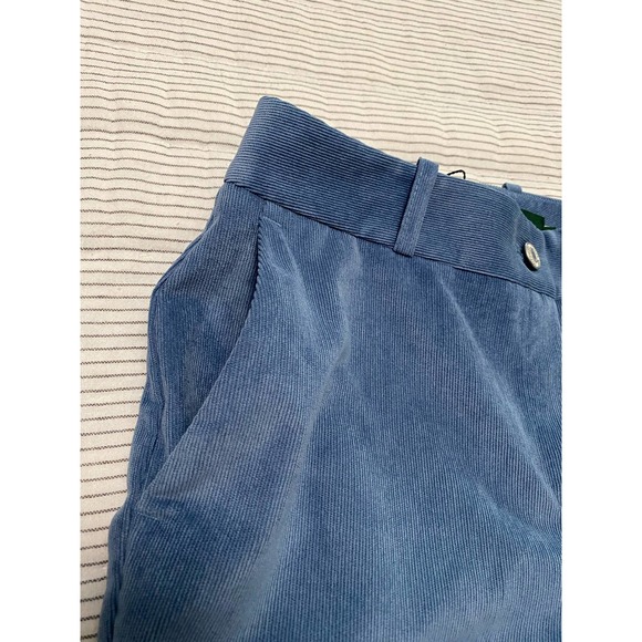 NWT Mustique Flared Fit Trousers Blue Corduroy Pants 36 6 - Picture 10 of 11